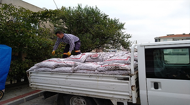 Lapseki'de 600 ton kömür yardımı yapıldı