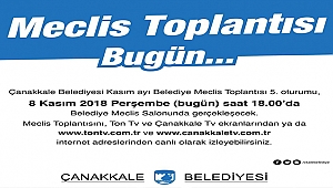 Meclis Toplantısı Bugün