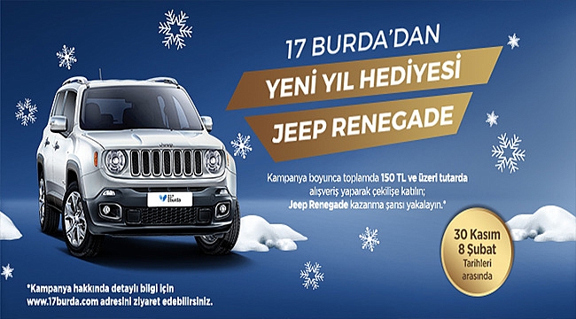 17 Burda AVM'denYeni Yıl Hediyesi 'JEEP RENEGADE'
