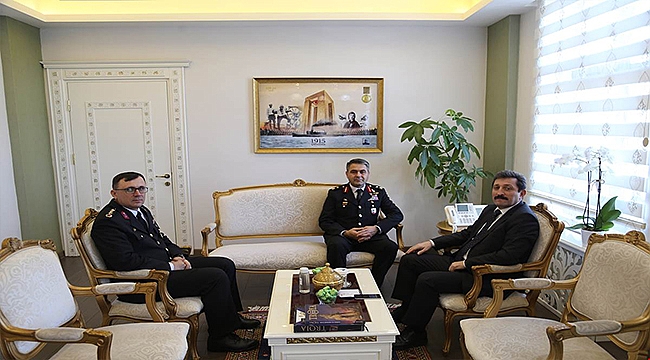 Bilecik 2. Jandarma Eğitim Tugay Komutanı Valiliği Ziyaret Etti