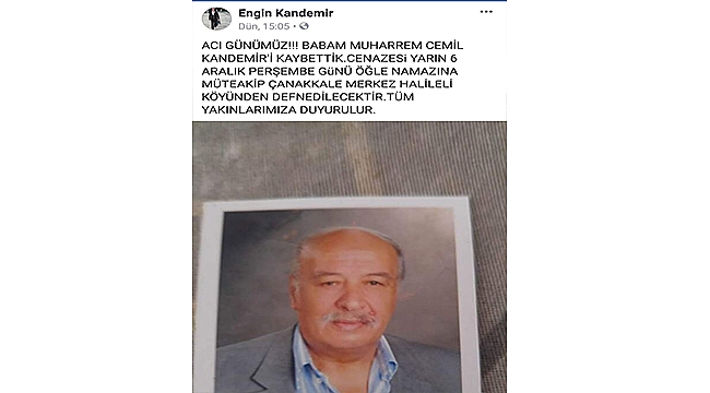 ENGİN KANDEMİR BABASINI KAYBETTİ!