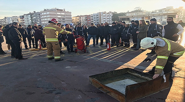 GESTAŞ Çanakkale İskelesi'nde Yangın Tatbikatı
