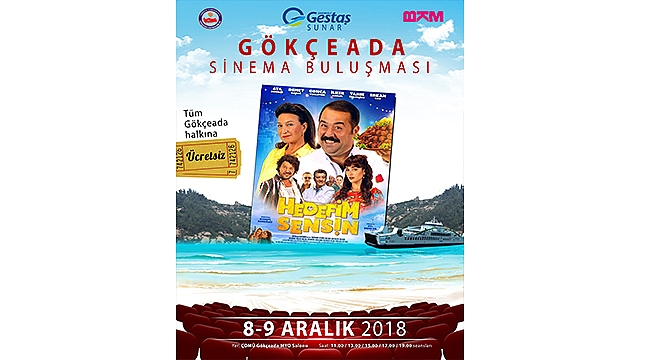 GESTAŞ'tan Gökçeadalılara sinema sürprizi