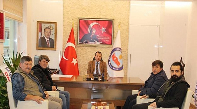 Kaymakam Gürdal'a gazetecilerden ziyaret