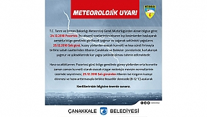 Meteorolojik Uyarı!