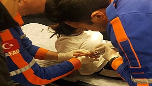 Parmağa sıkışan yüzüğü AFAD ekibi çıkardı