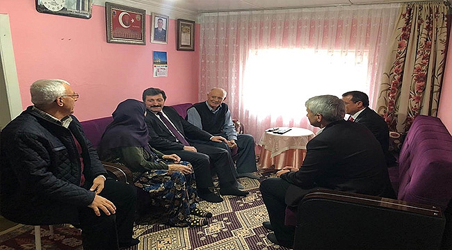 Vali Orhan TAVLI, Şehit Binbaşı Ercan Kurt'un Ailesini Ziyaret Etti