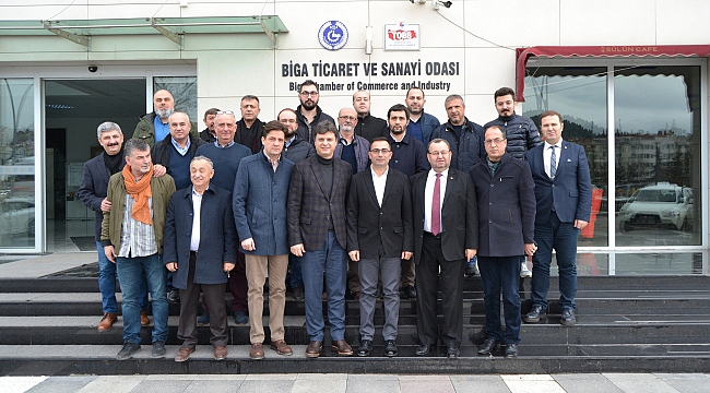 AK PARTİ BİGA BELEDİYE BAŞKAN ADAYI'NDAN BİGA TSO'YA ZİYARET