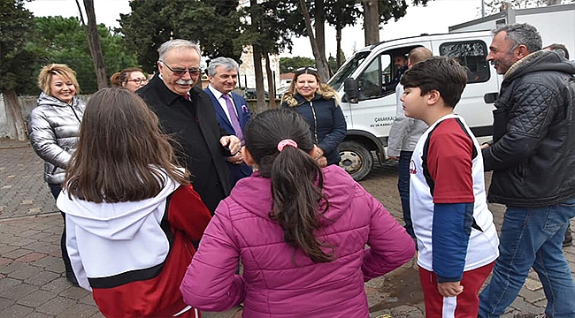 BAŞKAN GÖKHAN EĞİTİME DESTEK ZİYARETLERİNİ SÜRDÜRÜYOR