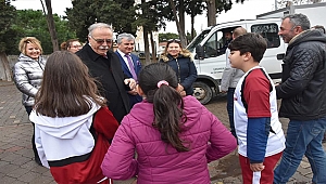 BAŞKAN GÖKHAN EĞİTİME DESTEK ZİYARETLERİNİ SÜRDÜRÜYOR