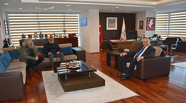 BAŞKAN GÖKHAN KONUKLARINI AĞIRLADI