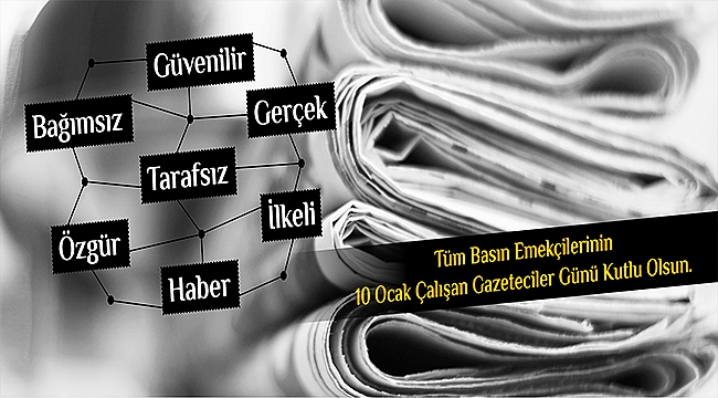 Belediye Başkanı Sayın Ülgür Gökhan'ın 10 Ocak Çalışan Gazeteciler Günü Mesajı