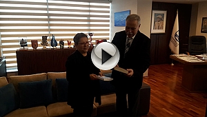 DİL DERNEĞİ BAŞKANI SEVGİ ÖZEL'DEN BAŞKAN GÖKHAN'A ZİYARET