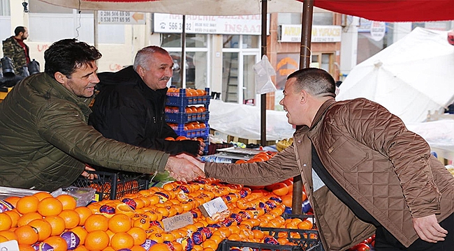 ESNAFIN SORUNLARINI DİNLİYOR