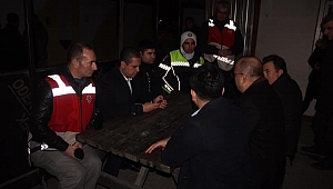 Gider, yeni yıla nöbette çalışanlarla girdi