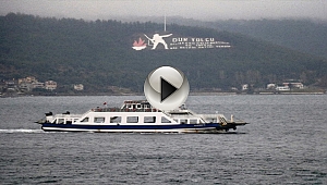 GÖKÇEADA'DA FERİBOT SEFERLERİNE FIRTINA ENGELİ