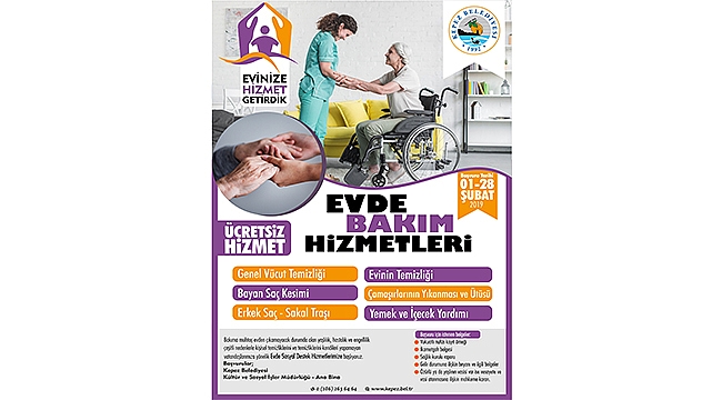 KEPEZ BELEDİYESİ EVDE BAKIM HİZMETİ BAŞLATTI