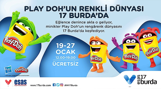 Play-Doh'un Renkli Dünyası 17 Burda'da