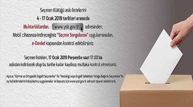 SEÇMEN LİSTELERİ ASKIDA