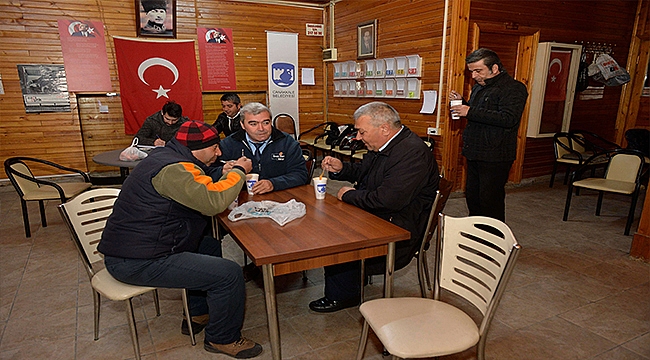 TOPLU TAŞIMADA GÖREV YAPAN ŞOFÖRLERE SICAK ÇORBA İKRAMI