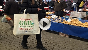 "YEŞİL BİR GELECEK İÇİN PLASTİK POŞET KULLANMIYORUZ"