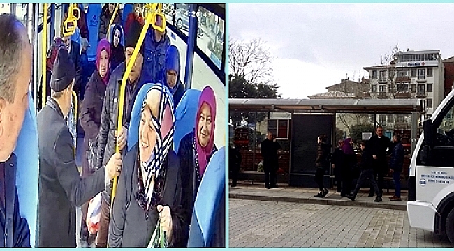 BAŞKAN IŞIK, ŞEHİR İÇİ MİNİBÜSE BİNDİ, VATANDAŞI DİNLEDİ