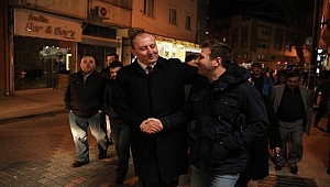 BAŞKAN IŞIK'TAN MİTİNG GİBİ KAHVE ZİYARETİ