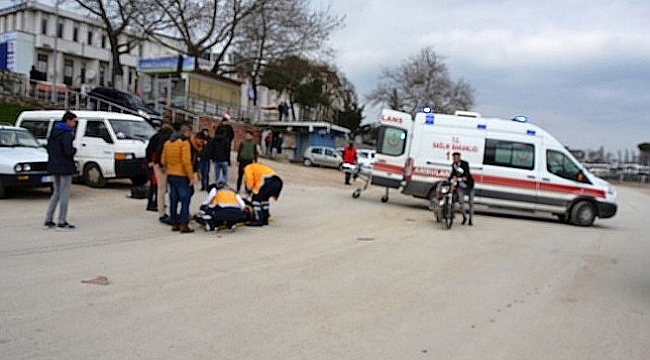 BİGA'DA 2 MOTOSİKLET KAFA KAFAYA ÇARPIŞTI