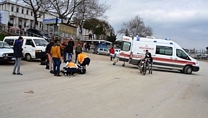 BİGA'DA 2 MOTOSİKLET KAFA KAFAYA ÇARPIŞTI