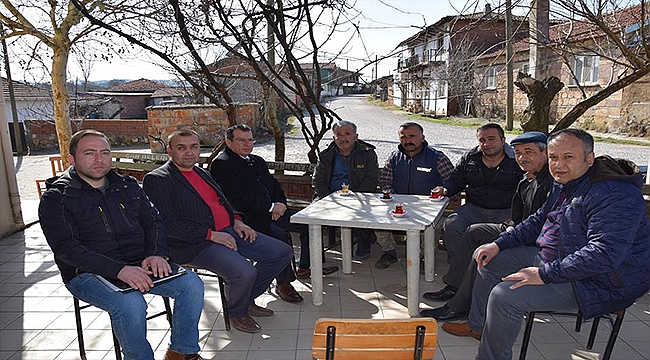 ÇAN KAYMAKAMI MUSTAFA GÜRDAL, SÖĞÜTALAN VE GÖLE KÖYLERİNİ ZİYARET ETTİ