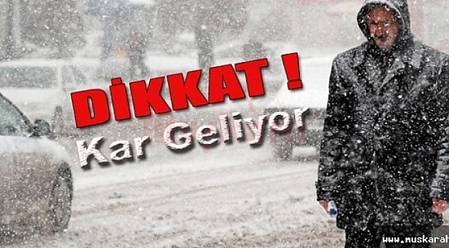 ÇANAKKALE AFAD UYARDI KAR GELİYOR!