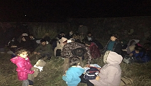 ÇANAKKALE'DE 39 DÜZENSİZ GÖÇMEN YAKALANDI