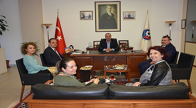 ÇANAKKALE SGK VE İŞKUR İL MÜDÜRLERİ ÇTSO YÖNETİM KURULUNU ZİYARET ETTİ