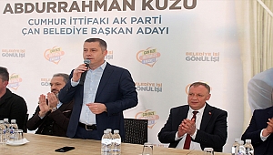 CUMHUR İTTİFAKI ÇAN BELEDİYE BAŞKAN ADAYI TANITIM TOPLANTISI GERÇEKLEŞTİRİLDİ