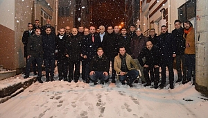 KAR KIŞ ERDOĞAN'IN SEÇİM ÇALIŞMALARINI AKSATMADI