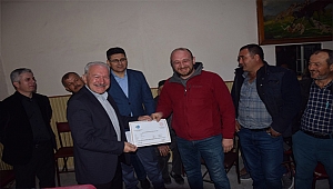 LAPSEKİ'DE AVCILIK KURSUNU TAMAMLAYAN KURSİYERLER BELGELERİNİ ALDI