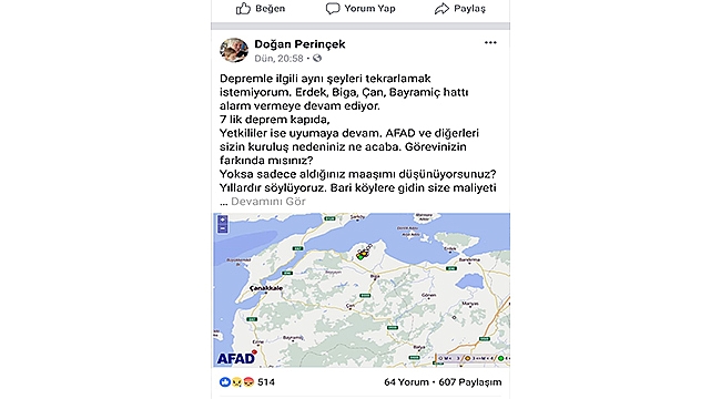 PERİNÇEK; "7'LİK DEPREM KAPIDA!"