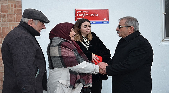 ŞEHİT POLİSİN ADI SONSUZA DEK YAŞAYACAK