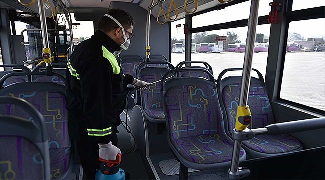 TOPLU TAŞIMA ARAÇLARI HİJYEN AMAÇLI İLAÇLANIYOR