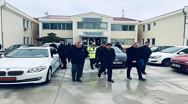 VALİ ORHAN TAVLI, ÇANAKKALE LİMAN İŞLETMESİNDE İNCELEMELERDE BULUNDU
