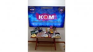 ÇANAKKALE'DE KAÇAK İÇKİ VE SİGARA OPERASYONU