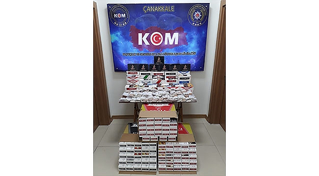 ÇANAKKALE'DE KAÇAK TÜTÜN OPERASYONU