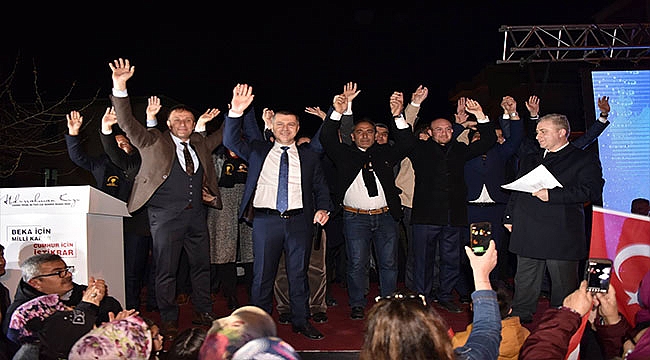 CUMHUR İTTİFAKINDAN GÖRKEMLİ YÜRÜYÜŞ