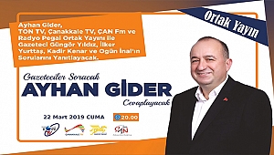 GAZETECİLER SORACAK, AYHAN GİDER CEVAPLAYACAK