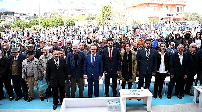 GÖKÇEADA'DA AK PARTİ SEÇİM BÜROSU AÇILDI