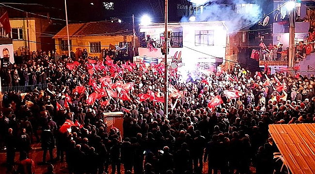 ŞEHİTLİK ERDOĞAN'I COŞKUYLA KARŞILADI