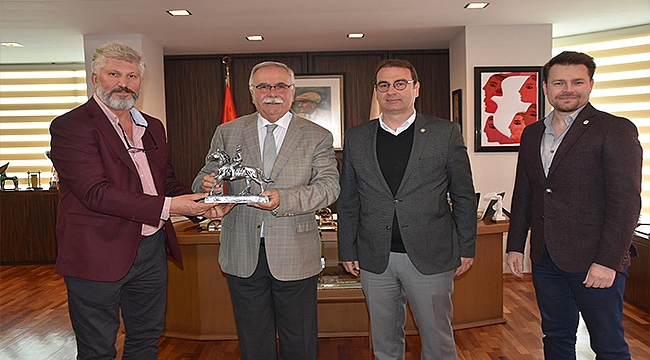 BAŞKAN GÖKHAN KONUKLARINI AĞIRLADI