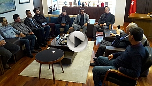 BAŞKAN GÖKHAN, KONUKLARINI AĞIRLADI