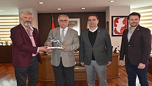 BAŞKAN GÖKHAN KONUKLARINI AĞIRLADI