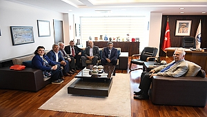 BAŞKAN GÖKHAN KONUKLARINI AĞIRLADI